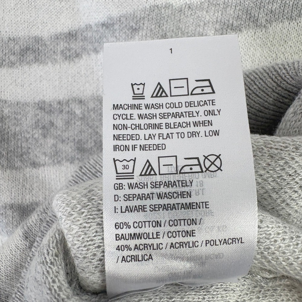 Belle by Kim Gravel Sweater Size 3X Gray White Zebra Print Knit Pullover A549501 - Picture 5 of 8